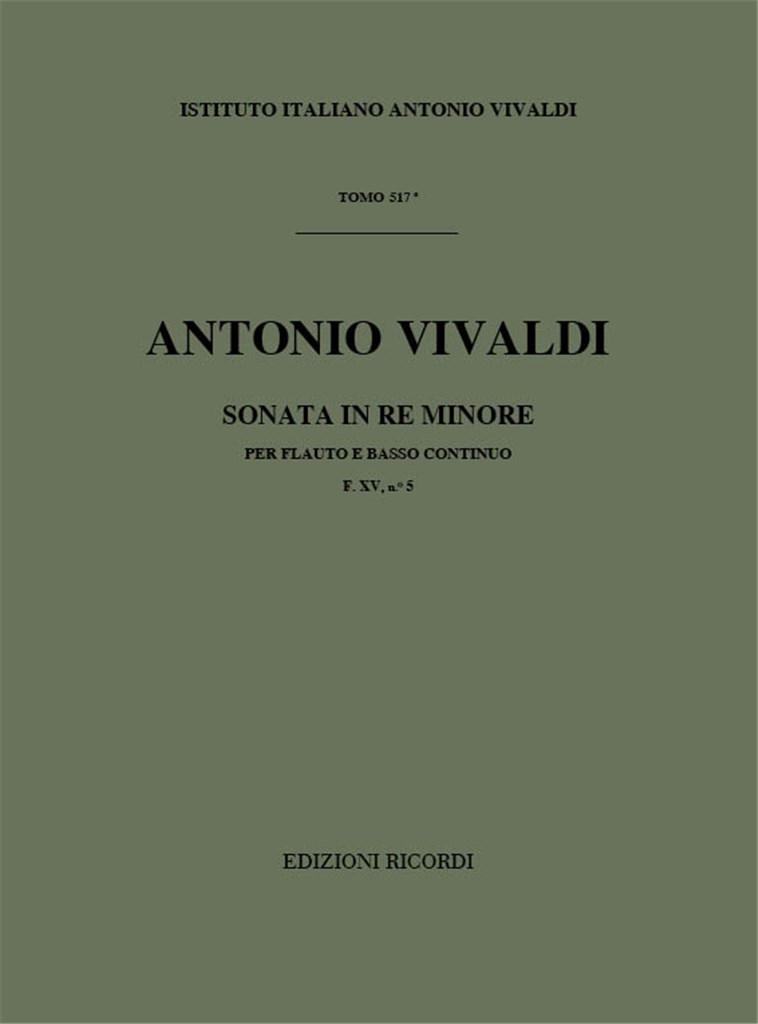 Sonate Per Strum. A Fiato E B.C.: Per Fl.